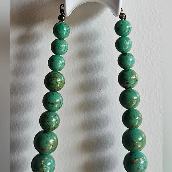 Target Teal Beaded Necklace - Picture 2 of 6